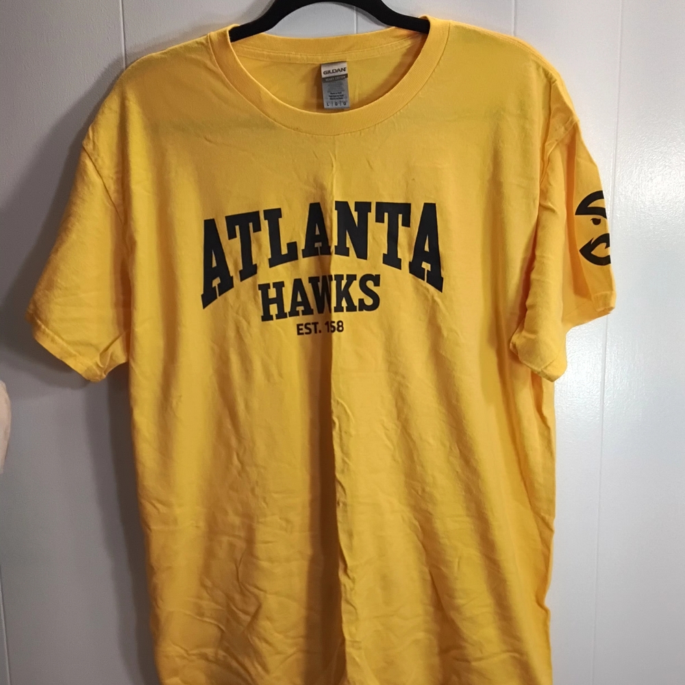 Gildan Yellow Atlanta Hawks Tee